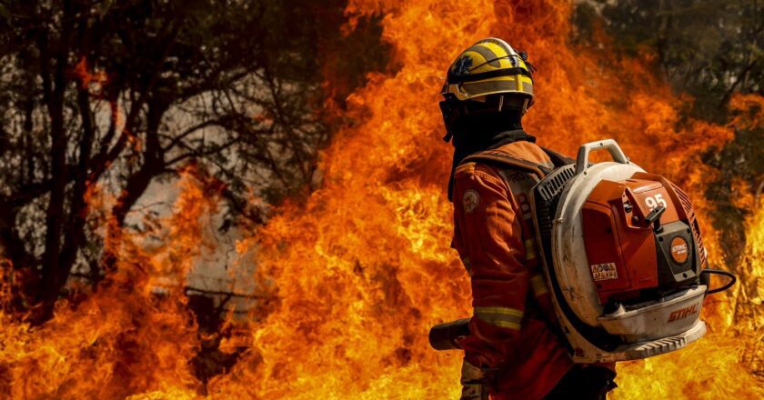 Bombeiros do DF apagam incêndio em área de nascente do Lago Paranoá