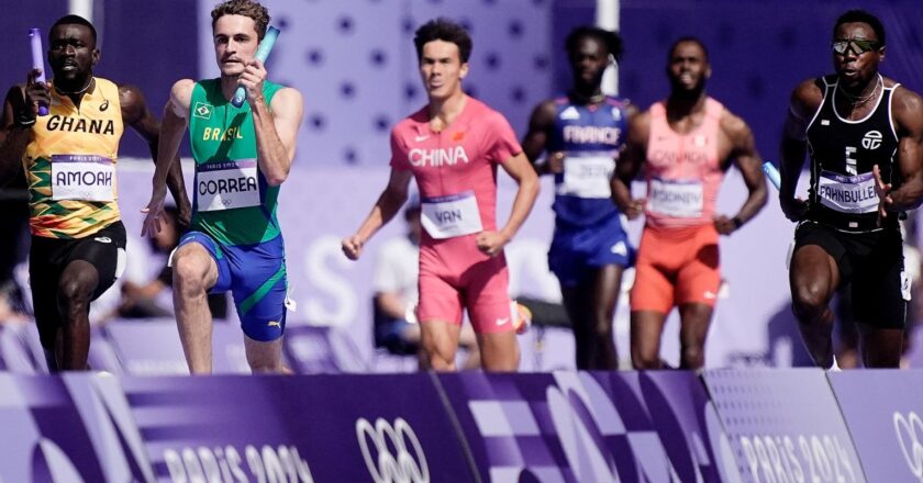 Brasil fica fora da final do revezamento 4x100m no atletismo em Paris