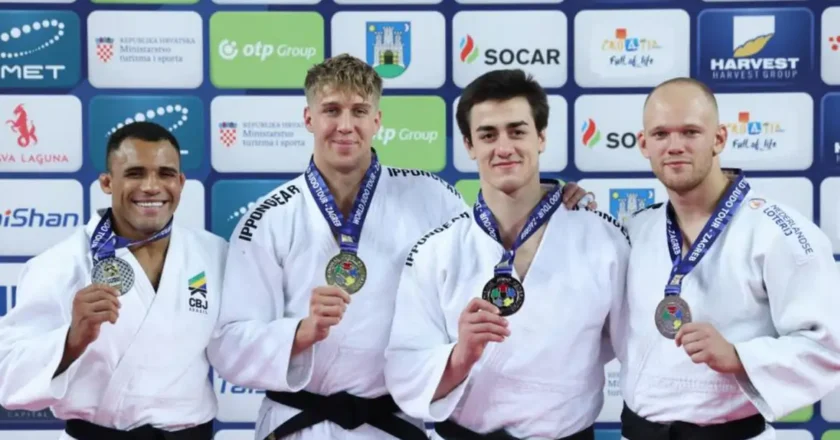 Judocas brasileiros terminam com cinco pódios em Grand Prix de Zagreb