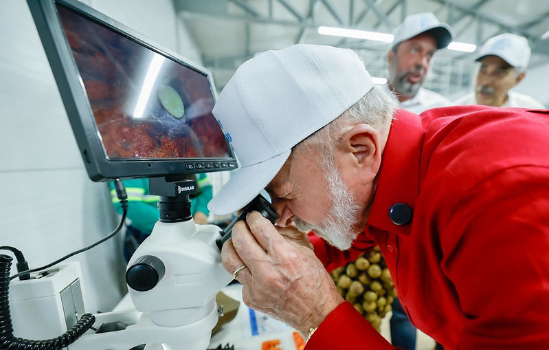 Lula na inauguração de centro de inovação agroindustrial: sonho concretizado