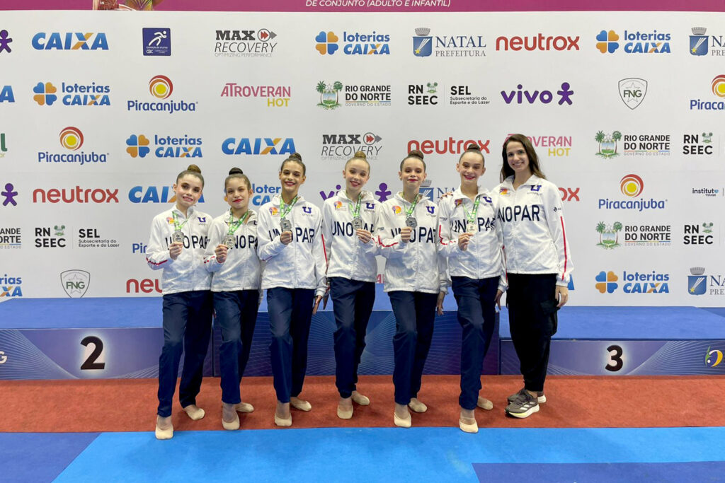 ADR Unopar é vice-campeã na Copa Brasil de Conjuntos de Ginástica Rítmica