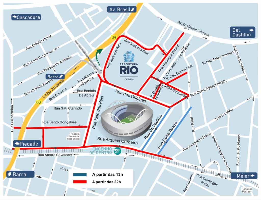 CET-Rio implanta esquema especial de trânsito para realização do show “Garota VIP”, no Engenhão, no sábado (06/09)