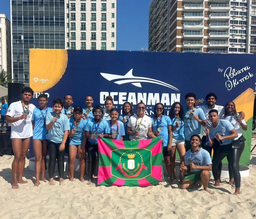 Equipe da Vila Olímpica da Mangueira brilha em circuito mundial de águas abertas e conquista 10 vagas na etapa de Dubai