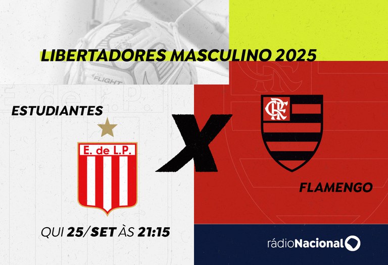 Flamengo e Estudiantes tem duelo decisivo pela Libertadores nesta quinta (25). Rádio Nacional transmite