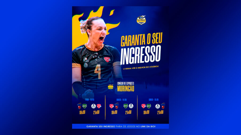 Ingressos à venda para Taça Brasil de Voleibol no Moringão