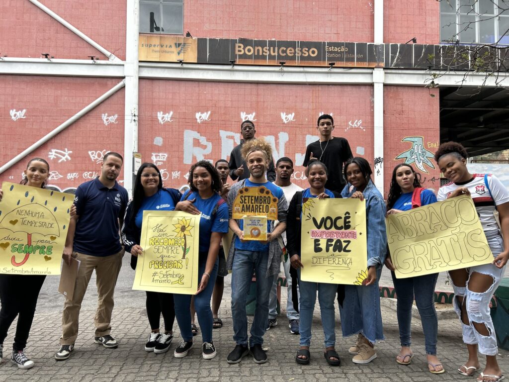 JUVRio promove campanha de valorização da vida nas ruas da cidade durante o Setembro Amarelo