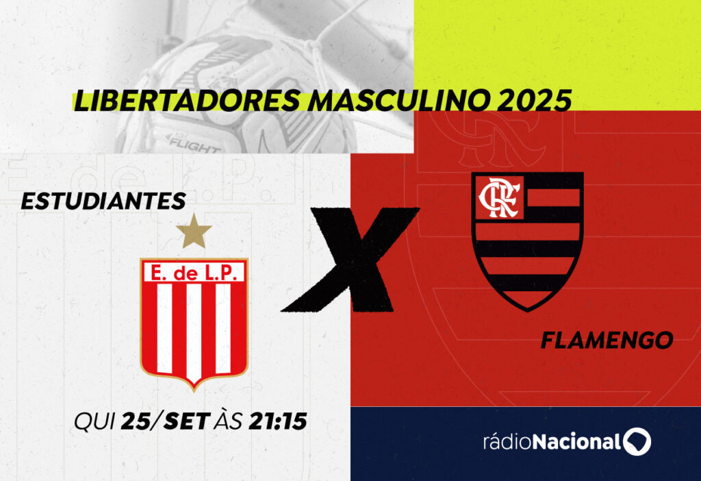 Rádio Nacional transmite duelo decisivo entre Flamengo e Estudiantes pela Libertadores