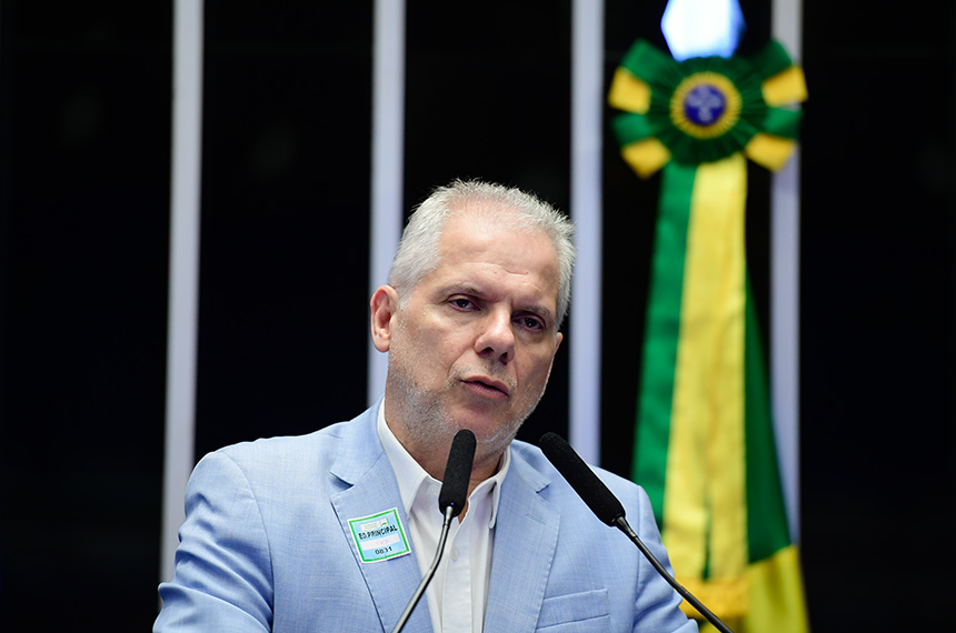Em discurso, à tribuna, presidente do Instituto Nacional do Seguro Social (INSS), Alessandro Antonio Stefanutto.