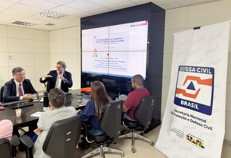 Brasil e Japão trocam experiências sobre reconstrução pós-desastres