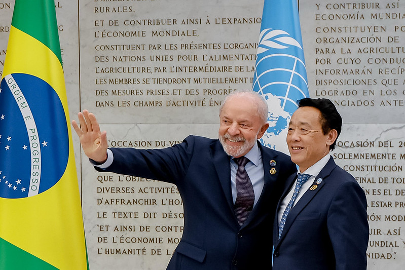Com 12% do que se gasta com armas, o mundo acabaria com a fome, diz Lula na FAO
