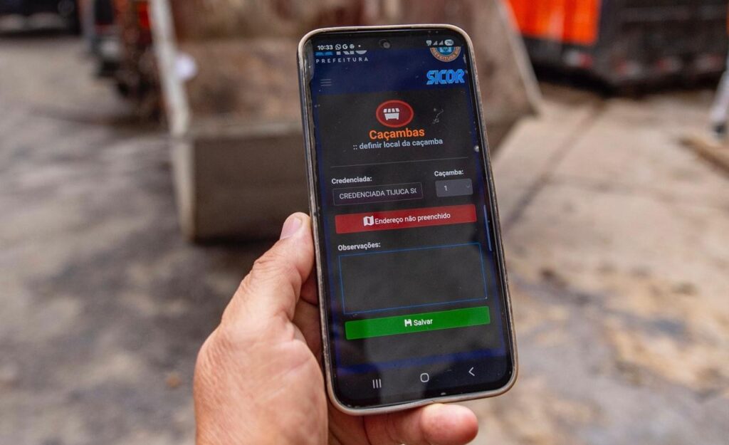 Comlurb lança sistema digital para controle de caçambas