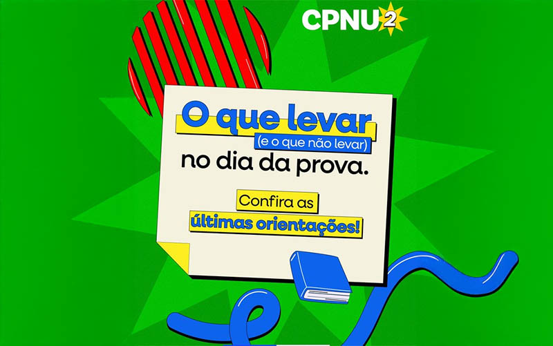 É neste domingo: confira o que pode e o que não pode levar para a prova do CPNU 2