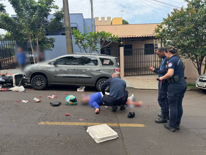 Guarda Municipal presta apoio em acidente e salva motociclista após aplicação de torniquete