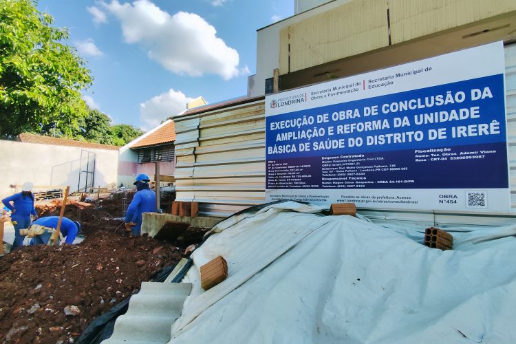 Prefeitura retoma obras de reforma e ampliação da UBS Irerê