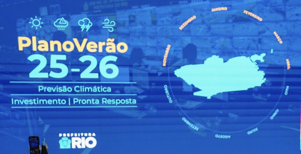 Rio apresenta Plano Verão 25/26 e totaliza R$ 5,4 bilhões em investimentos no preparo da cidade para os impactos das chuvas e do calor