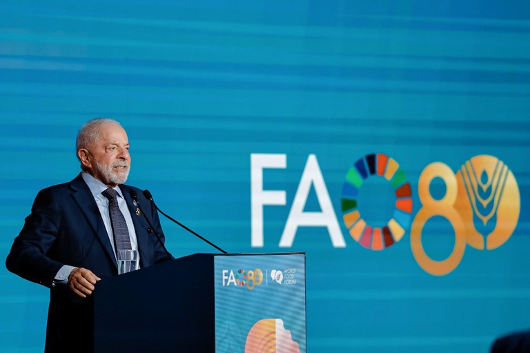 'Um país soberano é um país capaz de alimentar o seu povo' diz Lula na FAO