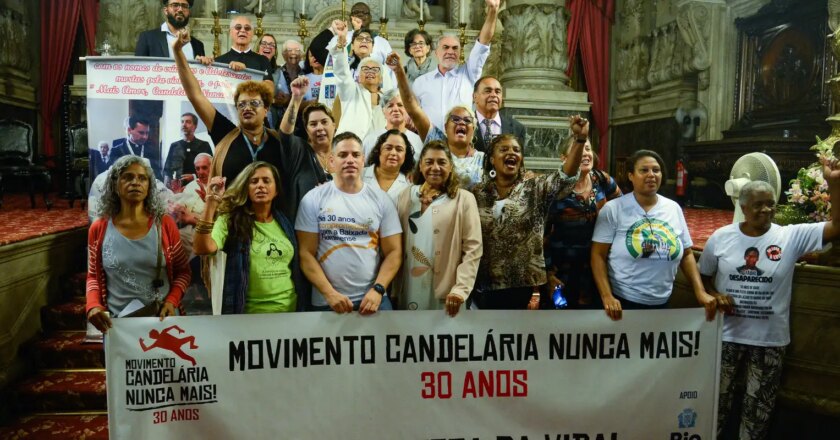 Atos no Rio de Janeiro lembram 30 anos da Chacina da Candelária