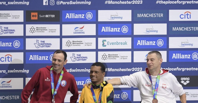 Natação paralímpica: Brasil garante 6 pódios no Mundial, 4 com ouro