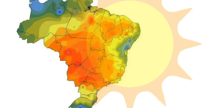 Onda de calor e baixa umidade marcam semana na maior parte do país