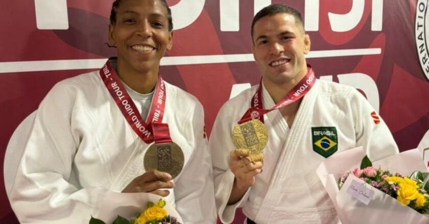 Rafaela e Willian Lima abrem com bronze Grand Slam de Judô na Geórgia