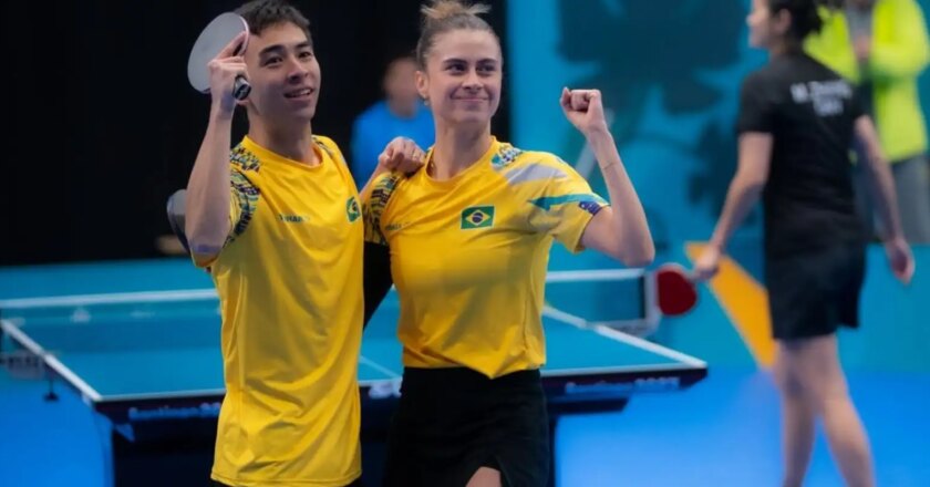Pan: Brasil é finalista nas duplas do tênis de mesa e vai a Paris 2024