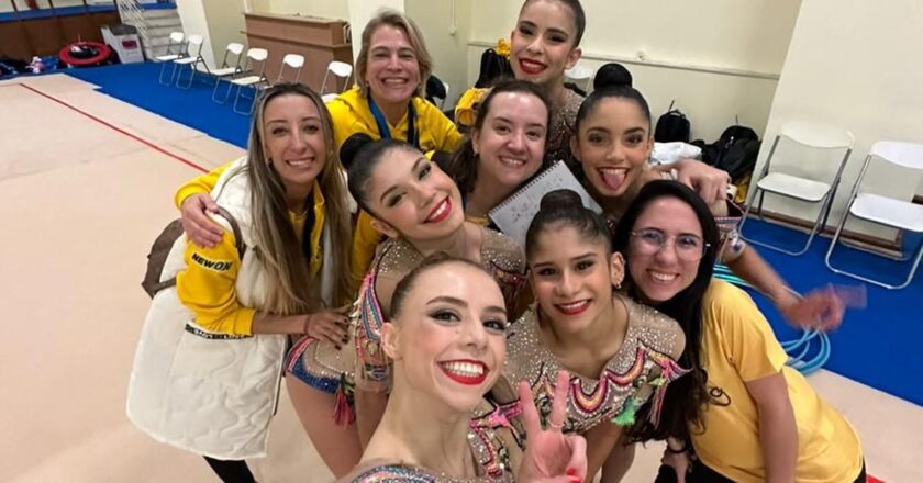 Brasil fatura bronze em competição internacional de ginástica rítmica