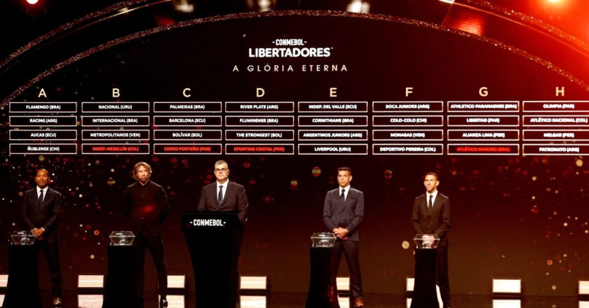 Conmebol sortea grupos para edición 2023 de la Copa Libertadores