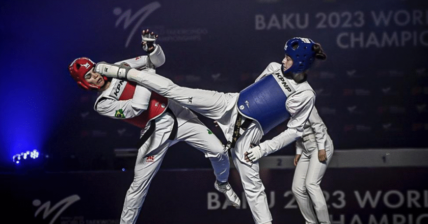 Caroline Santos conquista medalha de prata no Mundial de Taekwondo