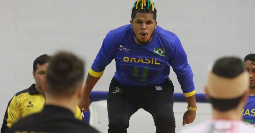 Seleção masculina mantém aproveitamento perfeito no Mundial de goalbal