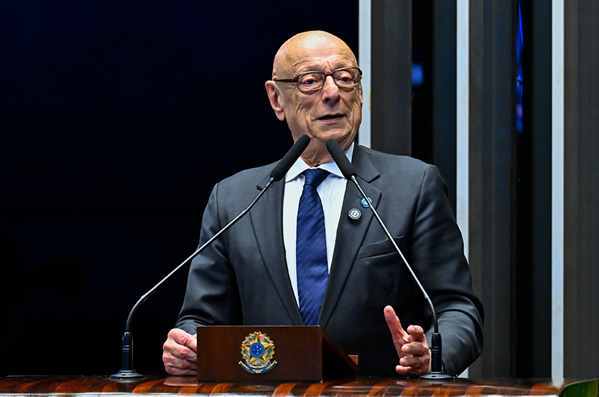 Em discurso, à tribuna, senador Esperidião Amin (PP-SC).