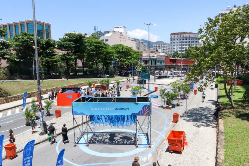 Festival Respira Rio transforma Avenida Chile em prévia do futuro Distrito de Baixa Emissão