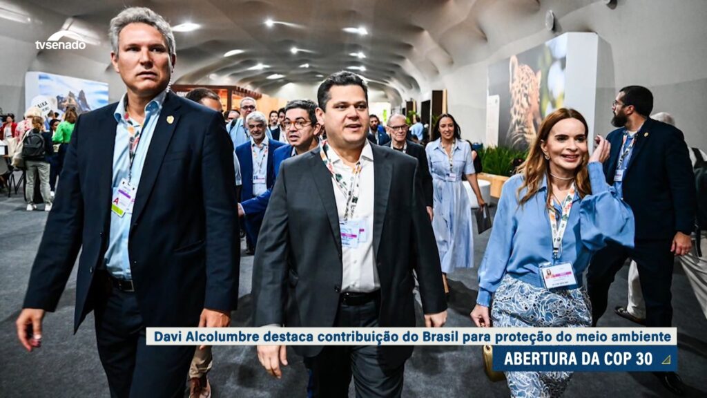 Na COP 30, Davi destaca redução do desmatamento e avanço da energia limpa — Senado Notícias
