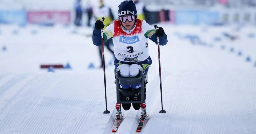 Para esqui cross-country: Aline Rocha é 1ª campeã do Brasil no Mundial