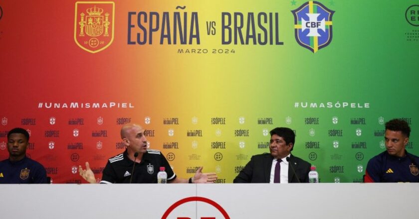 Federação Espanhola e CBF lançam movimento antirracista “Uma só pele”