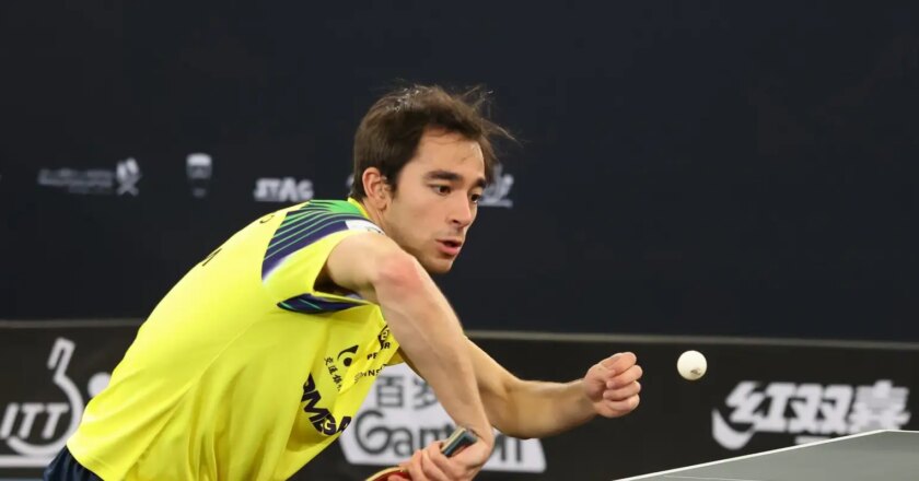 Embalado com título em Durban, Calderano estreia bem no WTT de Doha