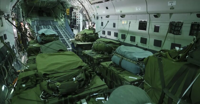 Brazil Air Force releases food and medicine to Yanomami Indians