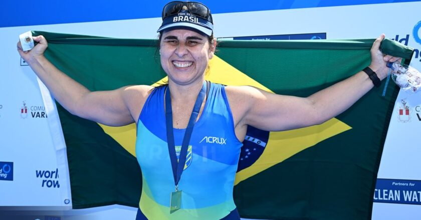 Brasil encerra Copa do Mundo de remo paralímpico com três medalhas