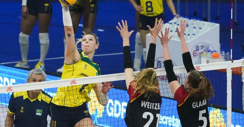 Brasil bate Alemanha e chega à 6ª vitória na Liga das Nações Feminina