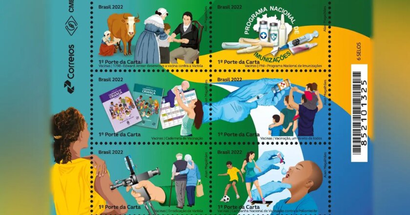 Selos para incentivar a vacinação esgotam na loja virtual dos Correios