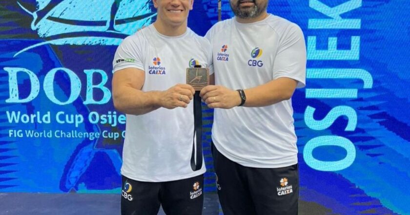 Caio Souza conquista bronze em Copa do Mundo de ginástica artística